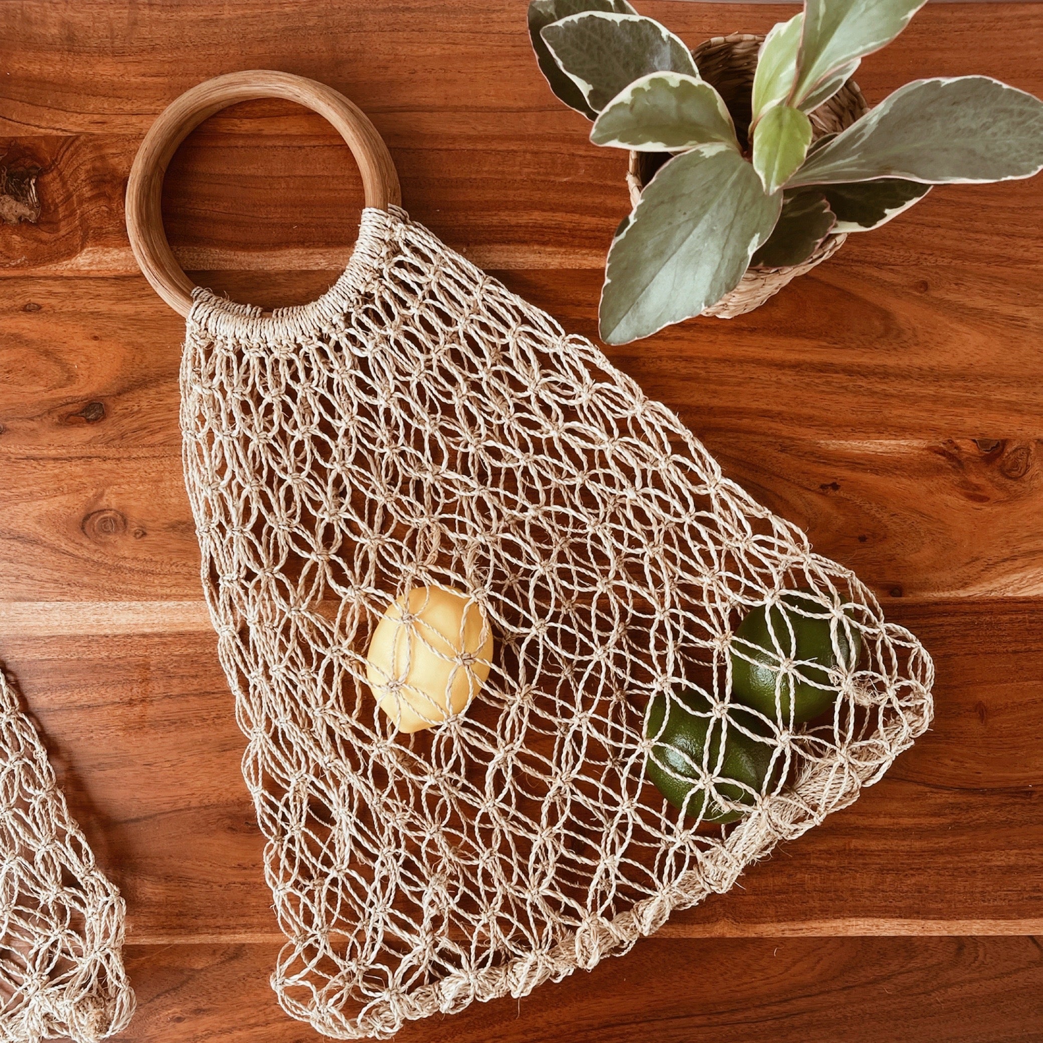 Macrame net bag hot sale